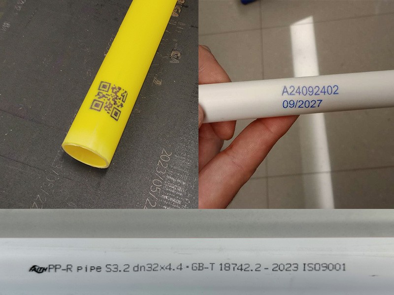 Application Of Online Inkjet Printer in PE Pipe