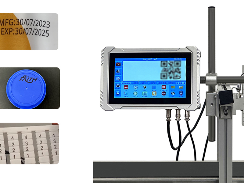 Online Inkjet Printer Printing On Plastic