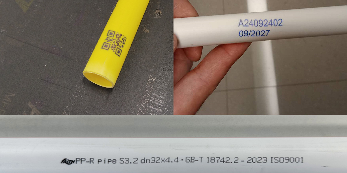 Application Of Online Inkjet Printer in PE Pipe