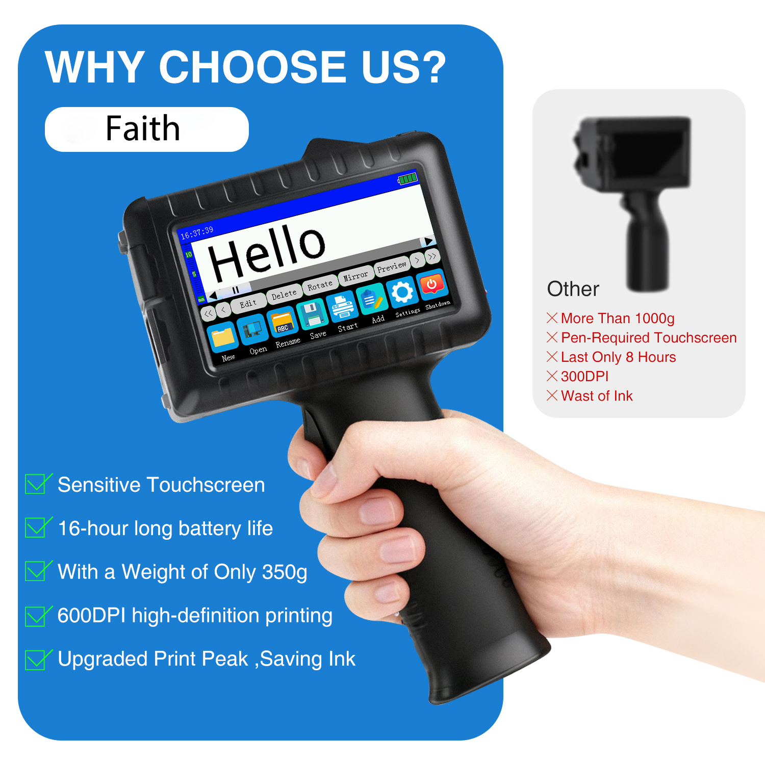 Handheld Printer For Any Surface