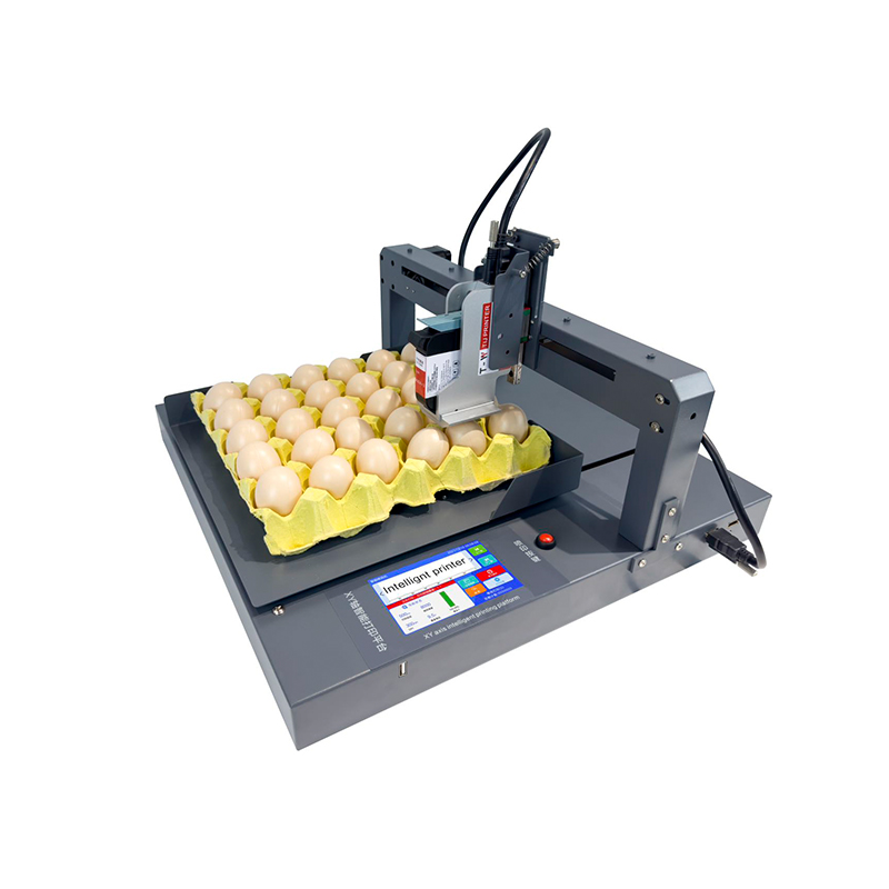 Single - head Chicken And Duck Egg Printer Prints QR Code Logo Images