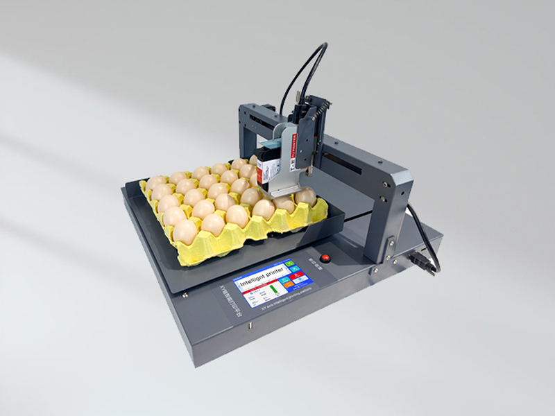 Single - head Chicken And Duck Egg Printer Prints QR Code Logo Images