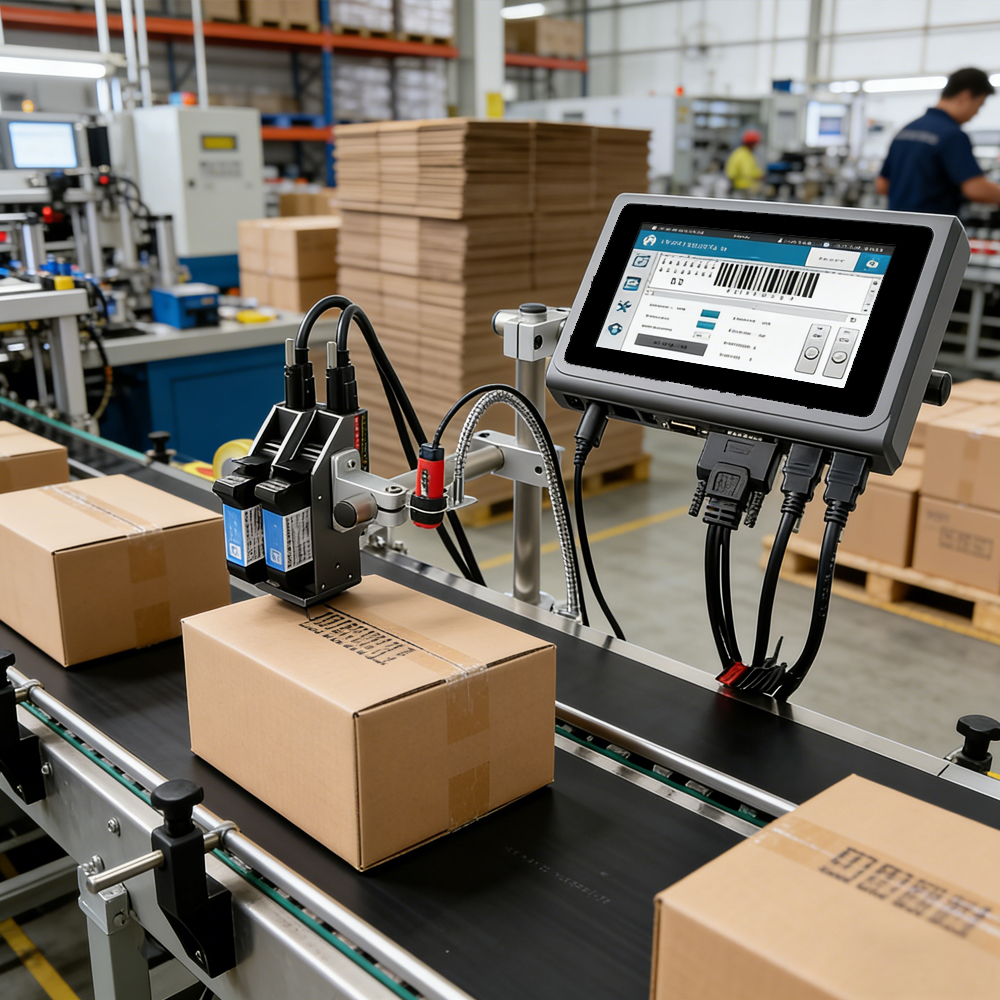 12.7MM Automatic Online TIJ Thermal Inkjet Coding Machine